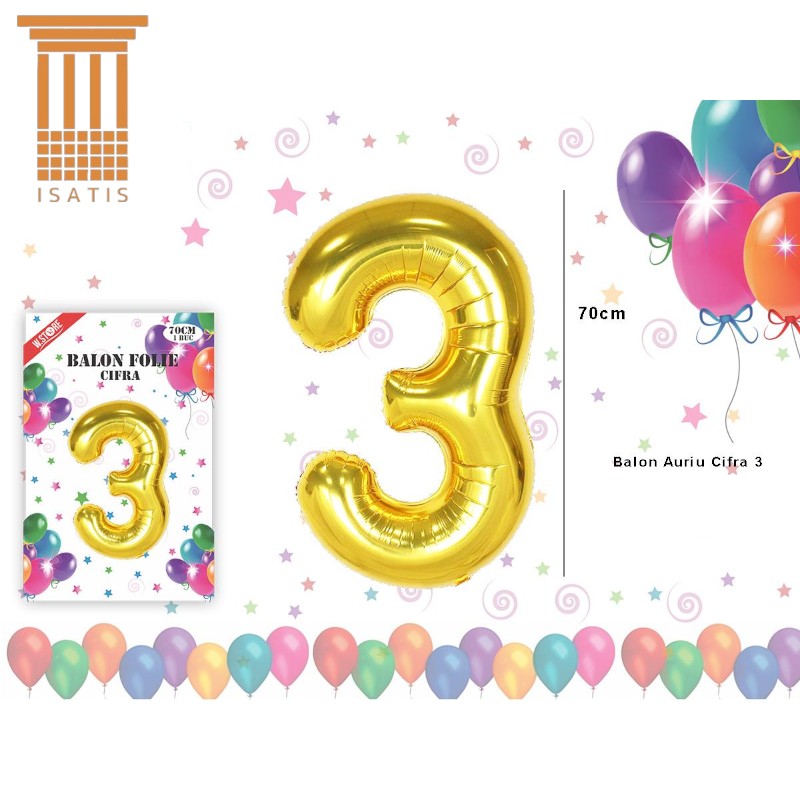 BALON AURIU CIFRA 3