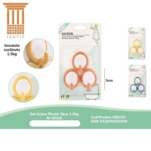SET CUIERE PLASTIC 3BUC 1.5KG