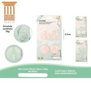 SET CUIERE PLASTIC 4BUC 1.0KG