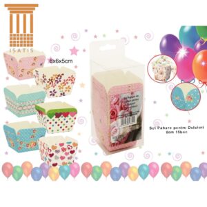SET PAHARE PENTRU DULCIURI 6CM 15BUC