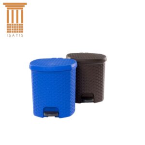 Cos de gunoi cu pedala Ratan 10L, Sterk 27x28x30.5cm