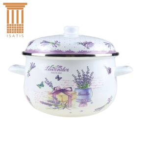 Cratita emailata cu capac , 24 cm , 4.90 l , Grunberg