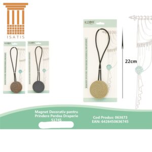 MAGNET DECORATIV PENTRU PRINDERE PERDEA DRAPERIE S1745