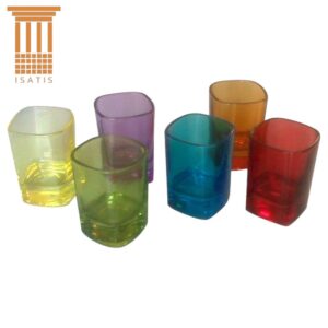 Set 6 Pahare shot Uniglass Colorate Viva, 50 ml