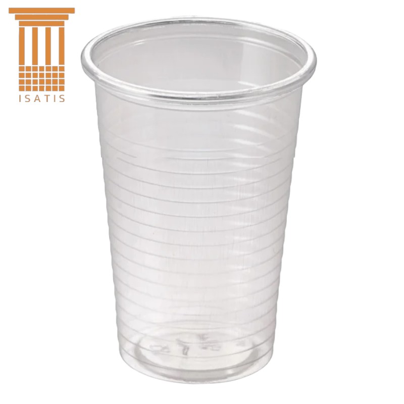 PAHAR PLASTIC TRANSPARENT 250ML 50BUC/SET