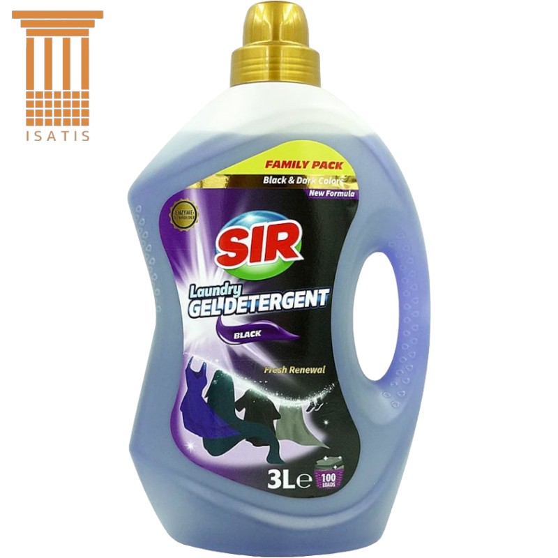 SIR - Liquid Laundry Detergent - Black - Dark Colours - 3 L