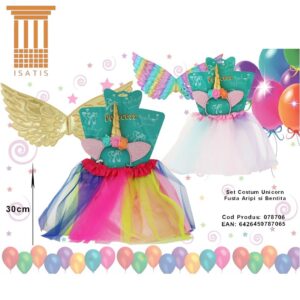 Set Costum Unicorn Fusta Aripi si Bentita 078706
