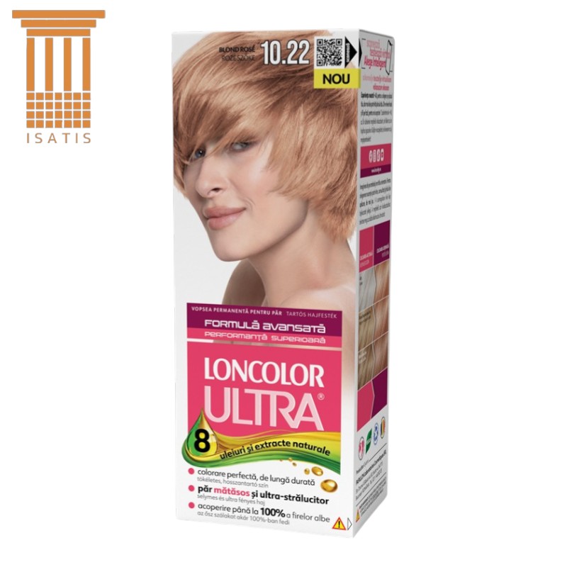 Vopsea Permanentă de Păr LONCOLOR Ultra 10.22, Blond Rosé