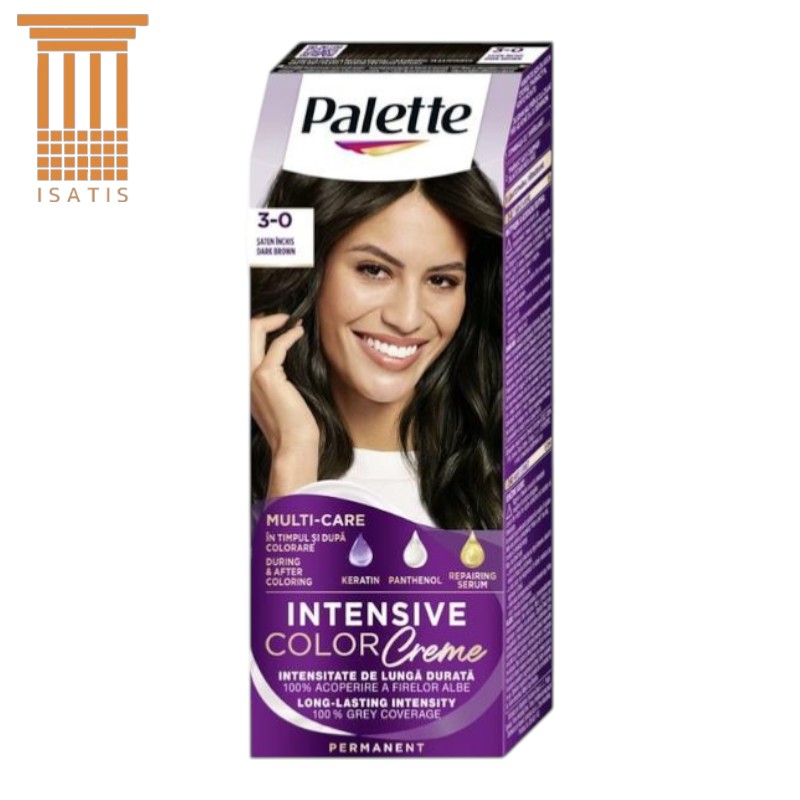 Vopsea de Păr Permanentă Schwarzkopf Palette Intensive Color Creme 3-0 (N2), Șaten Închis