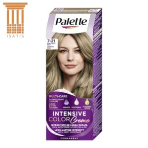 Vopsea de Păr Permanentă Schwarzkopf Palette Intensive Color Creme 7-21 (C6), Blond Cenușiu Mediu